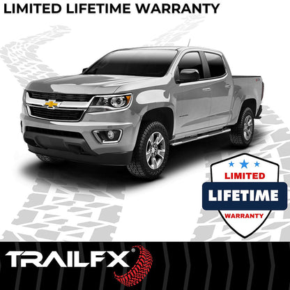 TrailFX T4 Trapezoid Step Bar For GM Colorado/Canyon Crew-Stainless (A4009S)