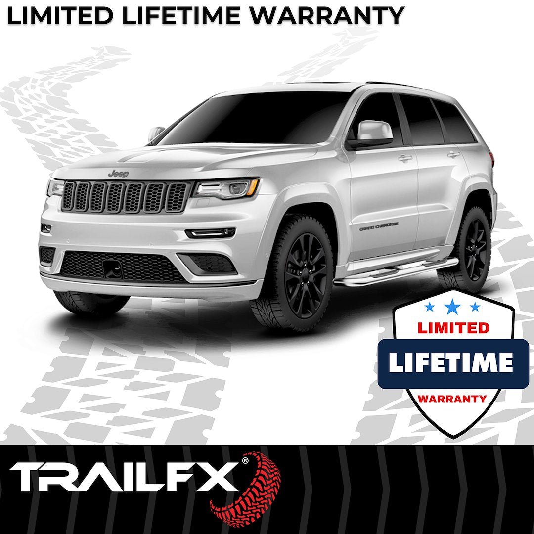 TrailFX 3" Round Step Bar For Jeep Grand Cherokee/WK- Stainless (A0023S)
