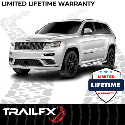 TrailFX 3" Round Step Bar For Jeep Grand Cherokee/WK- Stainless (A0023S)