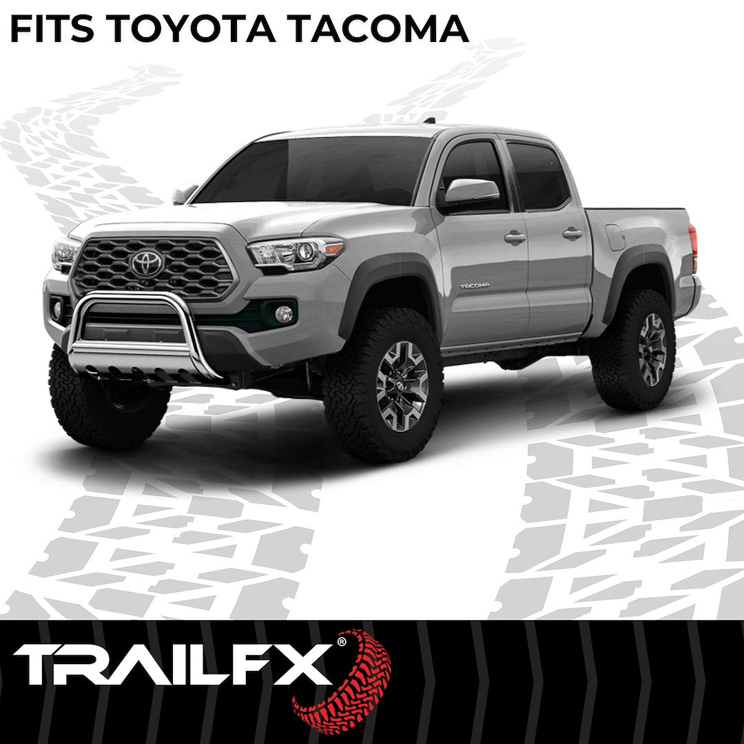 TrailFX 3" Round Bull Bar For Toyota Tacoma-Stainless (B0030S)