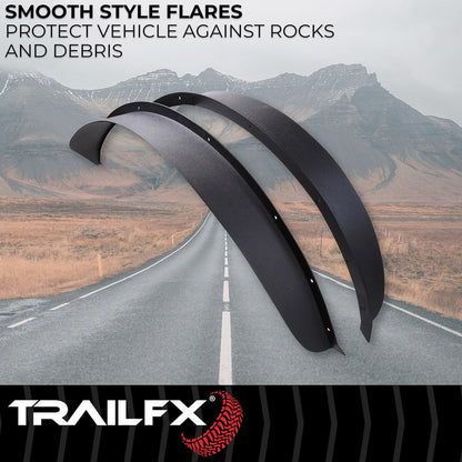 TrailFX Rear Flat Fender Flares For Ford Bronco 2 Door (BR013T)