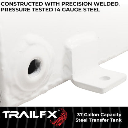 TrailFX 37 Gallon Steel Liquid Transfer Rectangle Tank-Matte Black (21040SB)