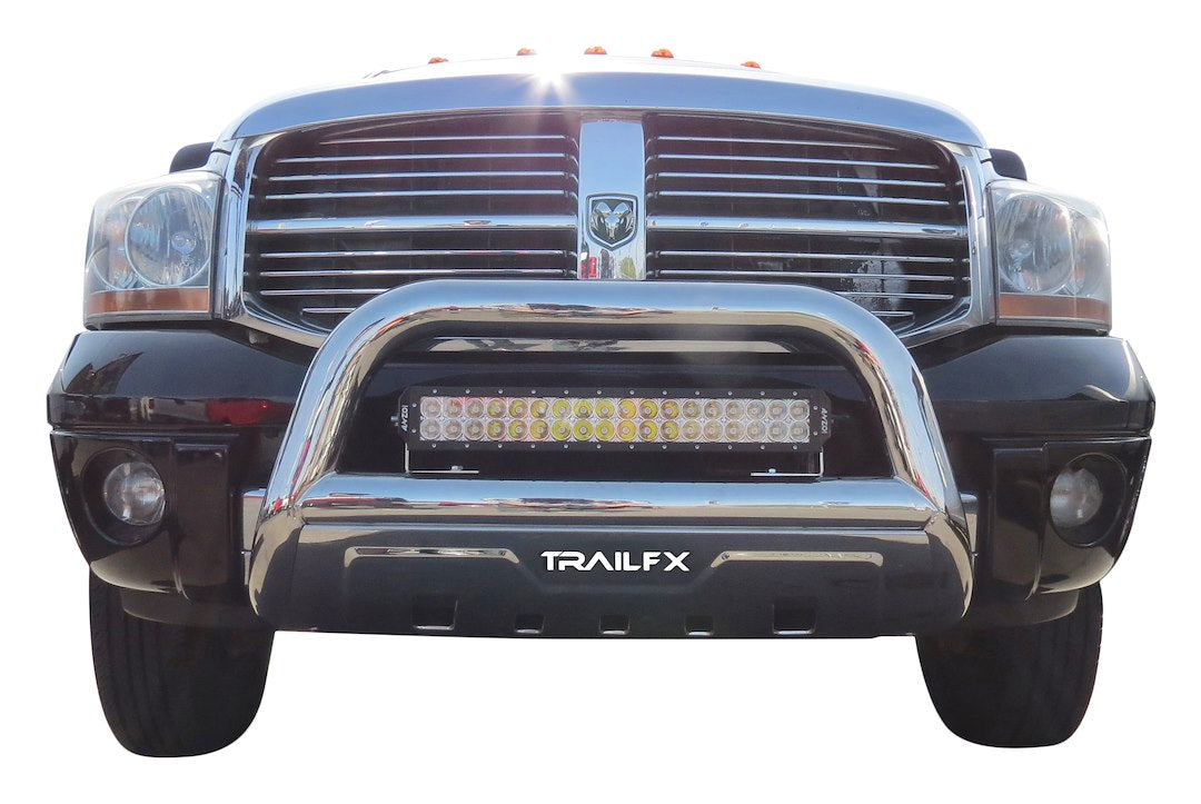 TrailFX 3.5" Oval Bull Bar For GM- Stainless (B1516S)