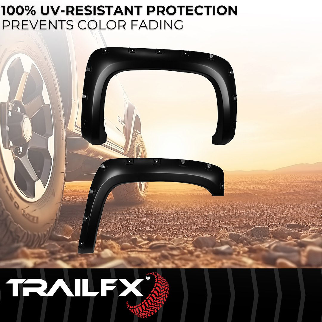TrailFX Pocket Style Fender Flares For Chevrolet Silverado 1500 (TFC3003S)
