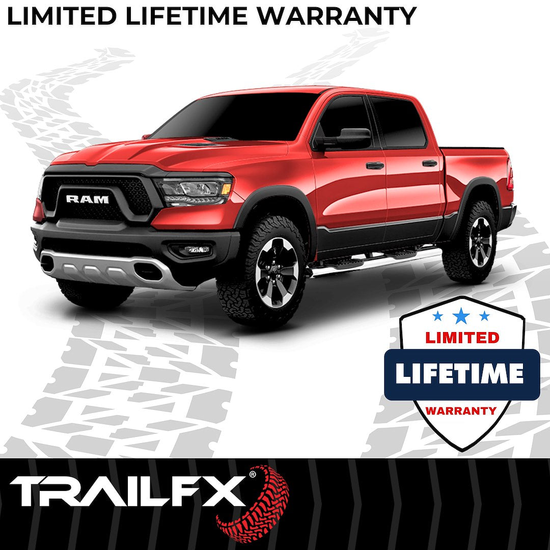 TrailFX 5" Oval Straight Step Bar For Ram 1500 Extended-Stainless (A7055S)