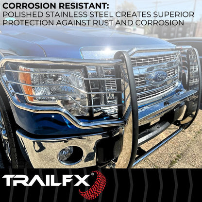 TrailFX Grille Guard For Toyota Tacoma -Stainless (E0046S)