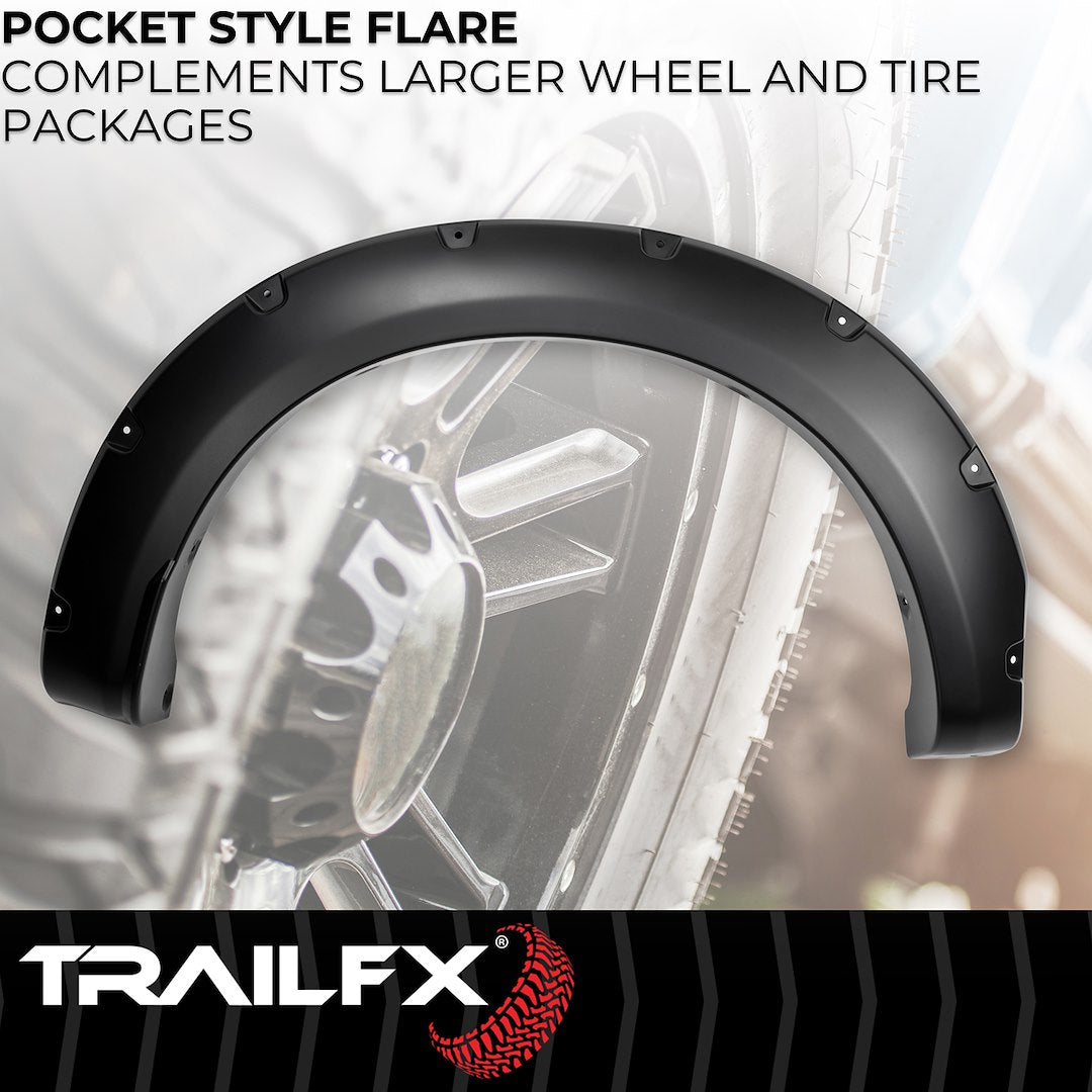 TrailFX Pocket Style Fender Flares For Ford Superduty (TFF3008S)
