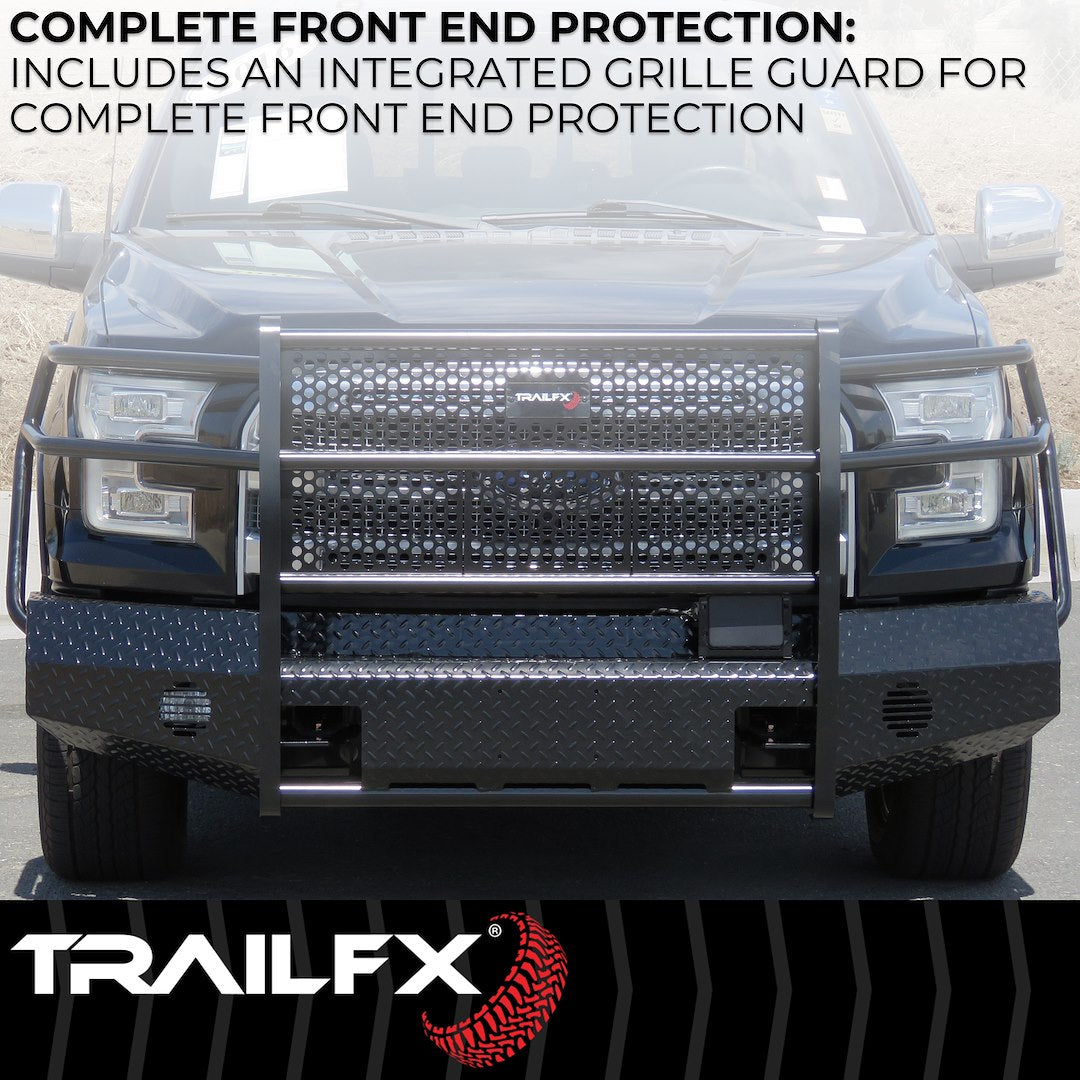 TrailFX Front Full Replacement Bumper for Ford Superduty (FX3000A)