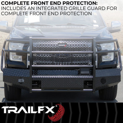 TrailFX Front Full Replacement Bumper for Ford Superduty (FX3000A)
