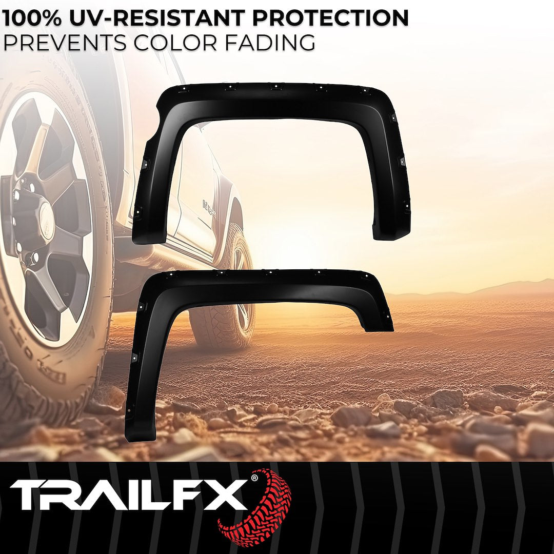TrailFX Pocket Style Fender Flares For Chevrolet Silverado 1500 (TFC3004S)