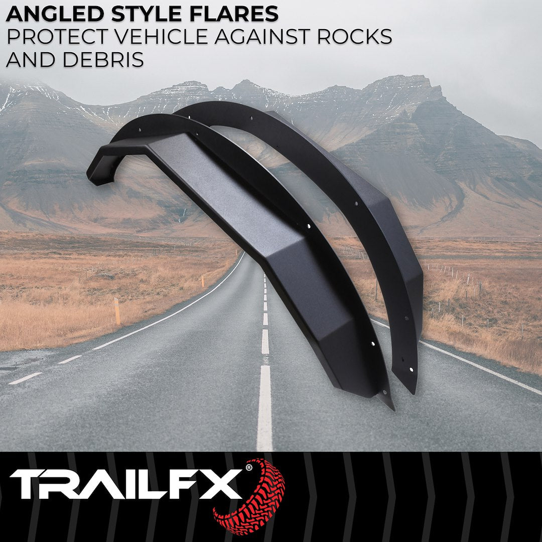 TrailFX Rear Angled Fender Flares For Ford Bronco 2 Door (BR014T)