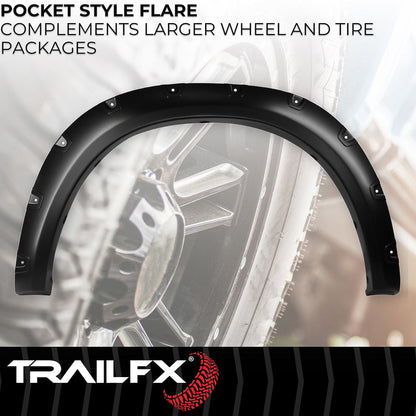 TrailFX Pocket Style Fender Flares For Ram 1500 (TFD3002S)