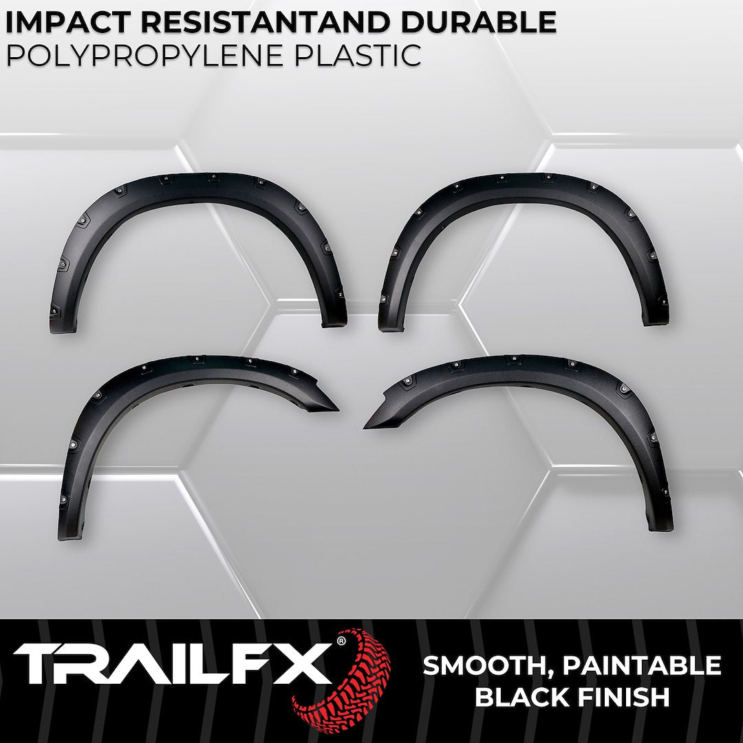 TrailFX Pocket Style Fender Flares For Ram 2500/3500, Textured (TFD3004T)