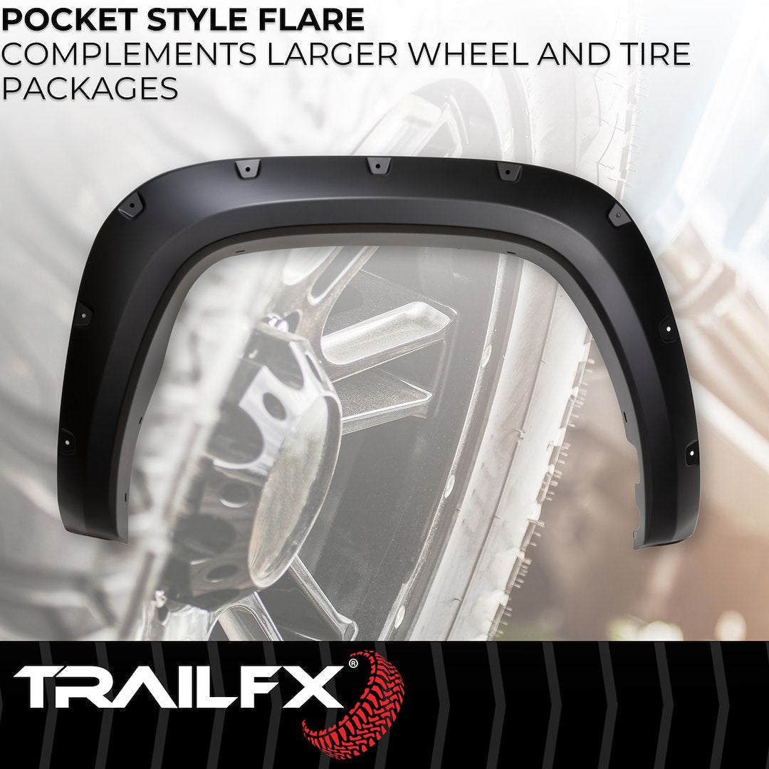 TrailFX Pocket Style Fender Flares For Toyota Tundra (TFT3004S)