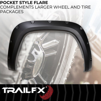 TrailFX Pocket Style Fender Flares For Toyota Tundra (TFT3004S)