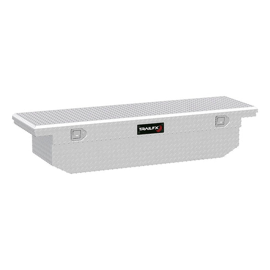 TrailFX 69 Inch Aluminum Low Profile Single Lid Crossover Toolbox- Brite (120701)