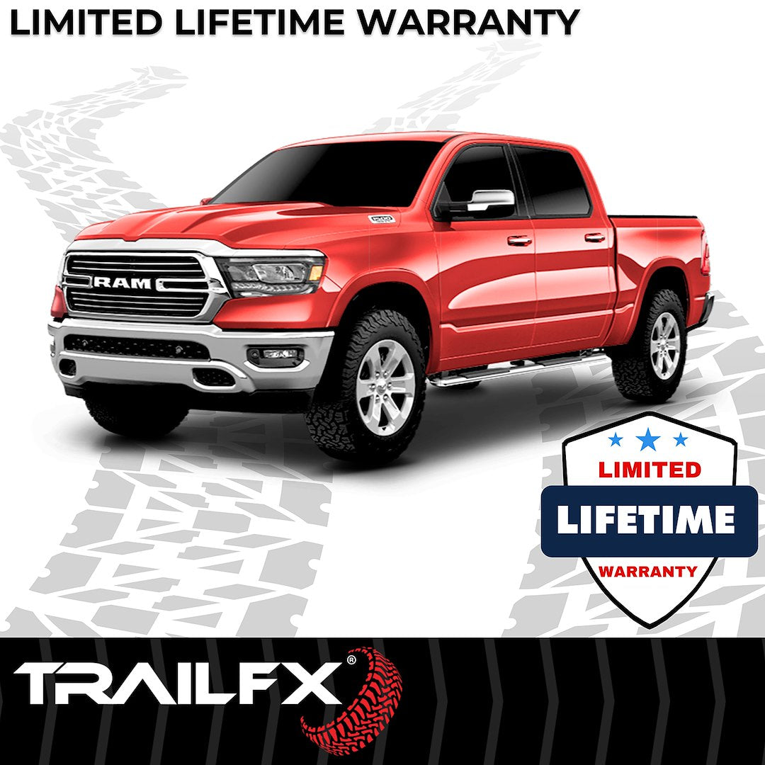 TrailFX T4 Trapezoid Step Bar For Ram 1500 Extended-Stainless (A4011S)
