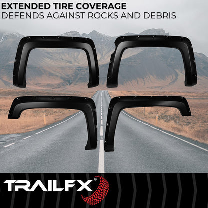 TrailFX Pocket Style Fender Flares For Chevrolet Silverado 1500 (TFC3004S)