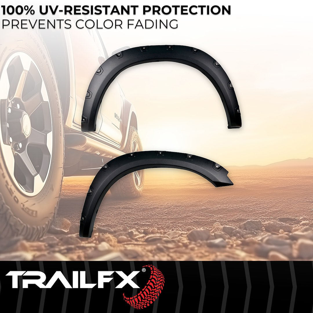 TrailFX Pocket Style Fender Flares For Ram 1500, Textured (TFD3002T)