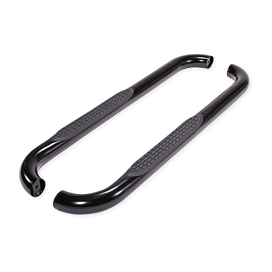 TrailFX 3" Round Step Bar For GM Silverado/Sierra Standard- Black (A0032B)