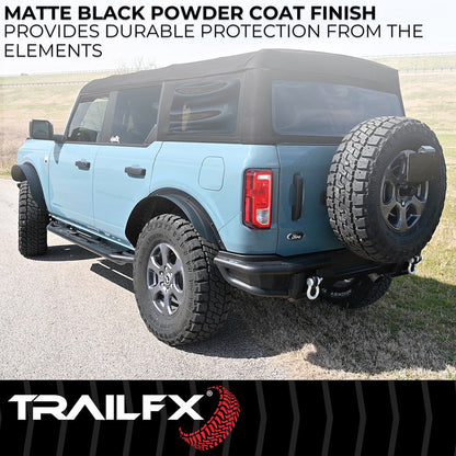 TrailFX Rear Flat Fender Flares For Ford Bronco 2 Door (BR013T)