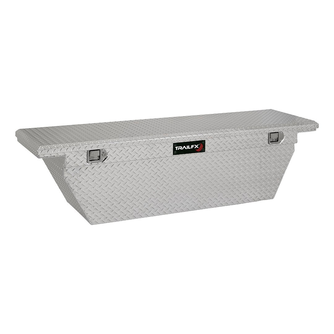 TrailFX 69 Inch Aluminum Low Profile Single Lid Deep Crossover Toolbox- Brite (121701)