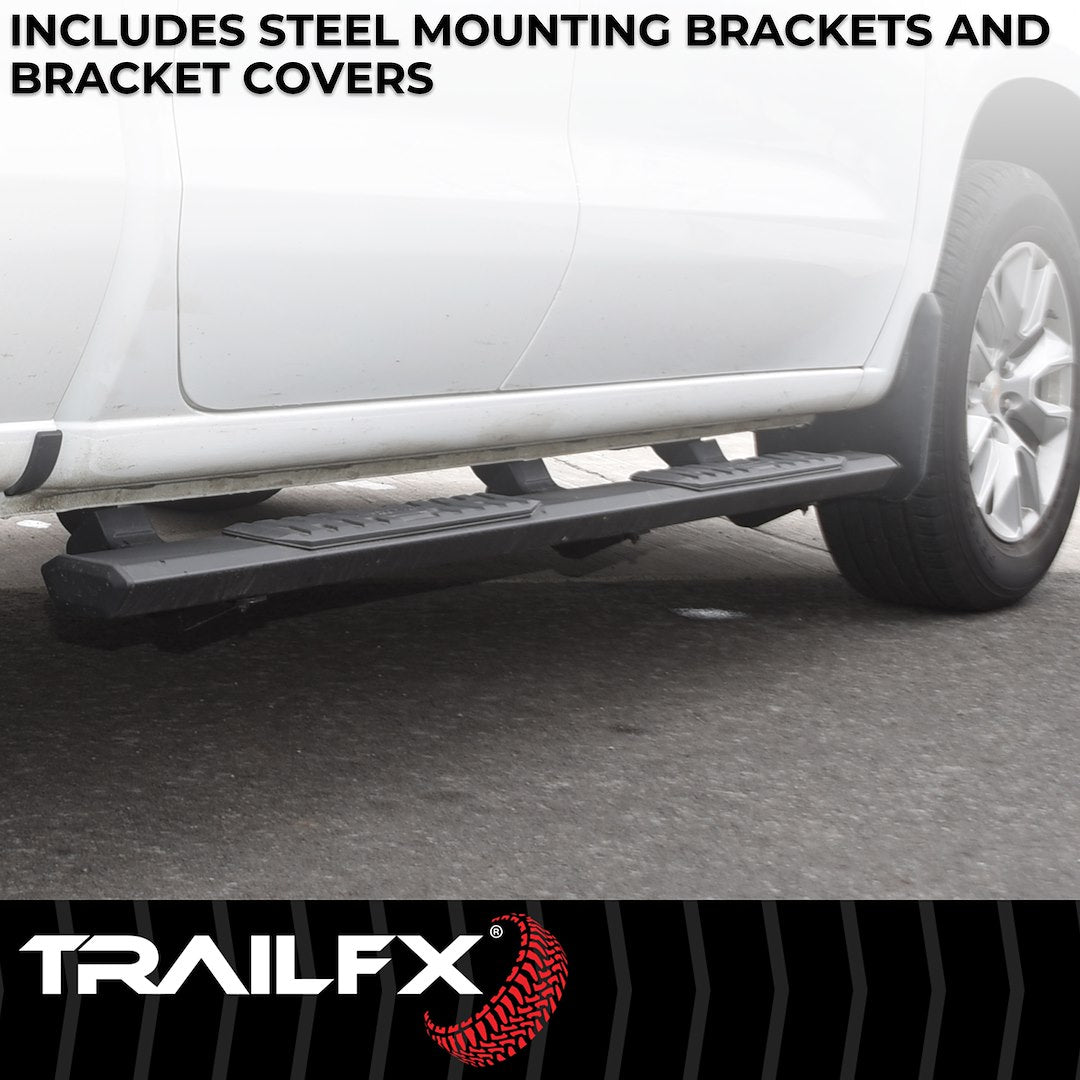 TrailFX A4 Step Bars For Toyota Tacoma Double Cab (AL4017B)