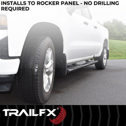 TrailFX A4 Step Bars For Toyota Tundra Crew Max (AL4022B)