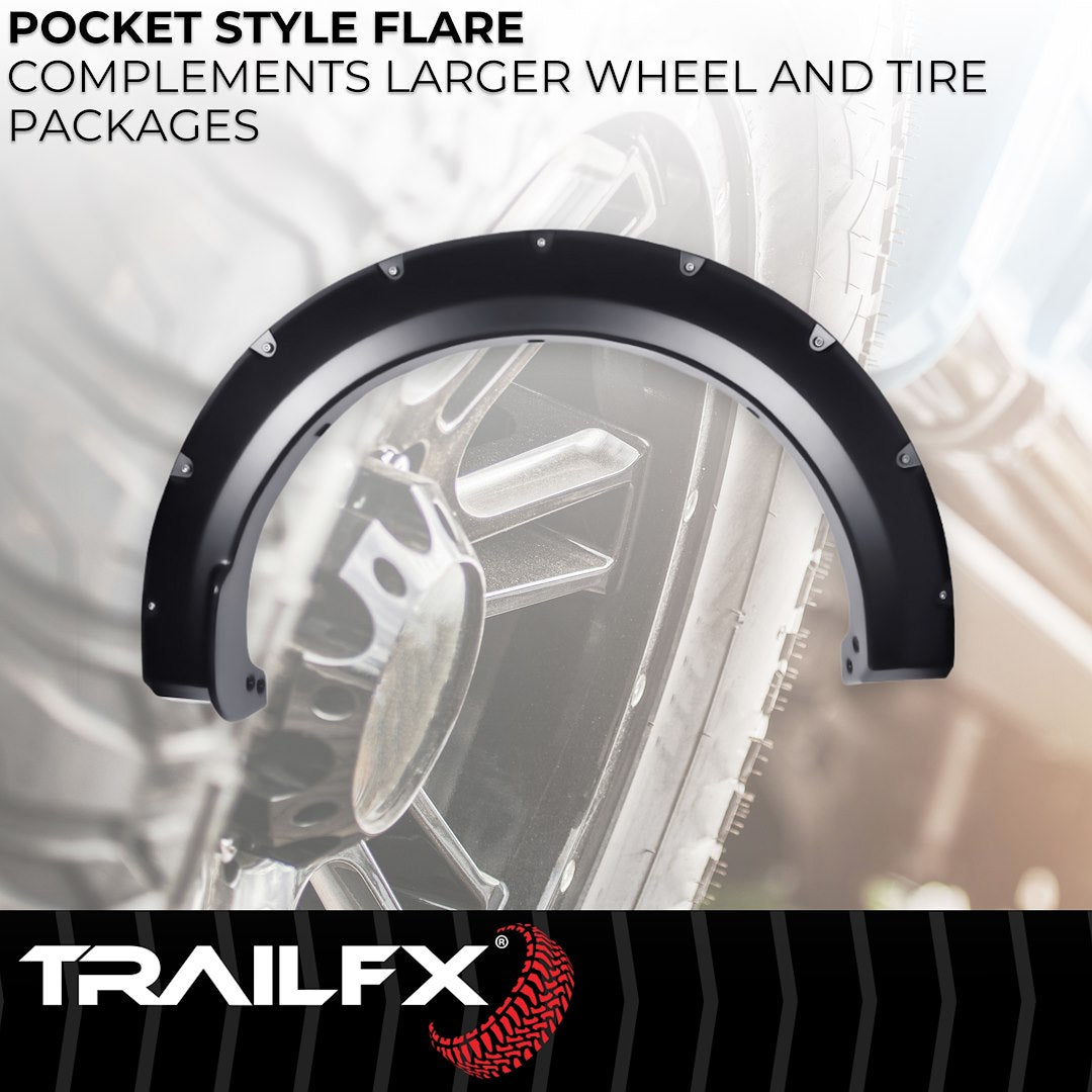 TrailFX Pocket Style Fender Flares for Ford F150 (TFF3011S)