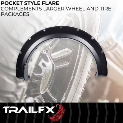 TrailFX Pocket Style Fender Flares for Ford F150 (TFF3011S)