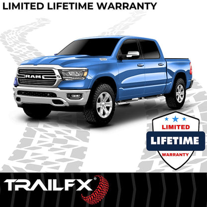 TrailFX T4 Trapezoid Step Bar For Ram 1500 Extended-Stainless(A4016S)
