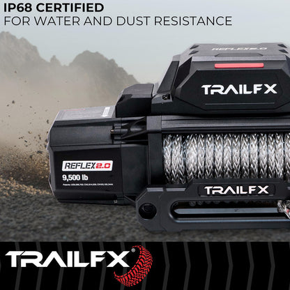 TrailFX Reflex 2.0 Synthetic Rope Winch 9500 Lb (WRS295B)