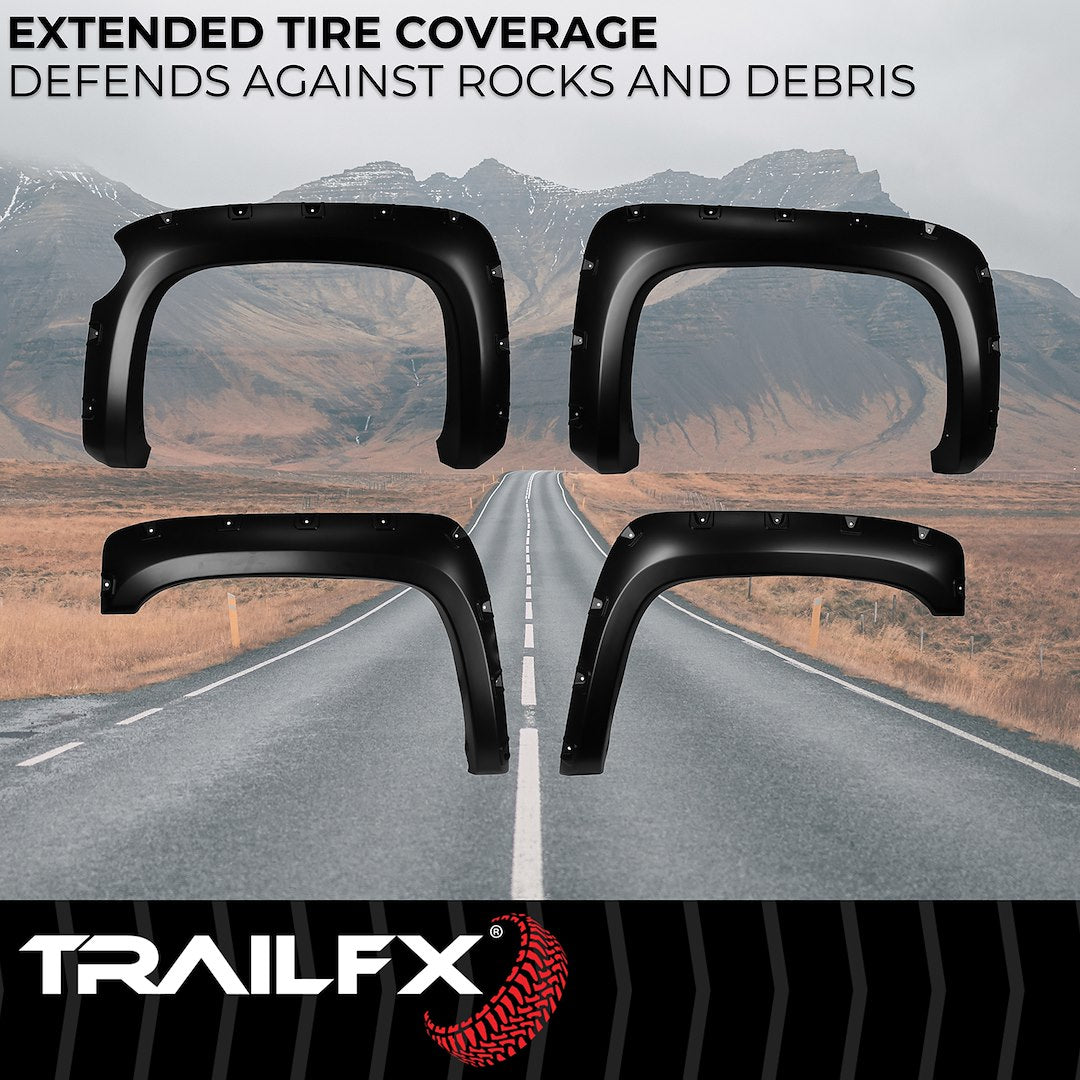 TrailFX Pocket Style Fender Flares For Chevrolet Silverado 1500 (TFC3003S)