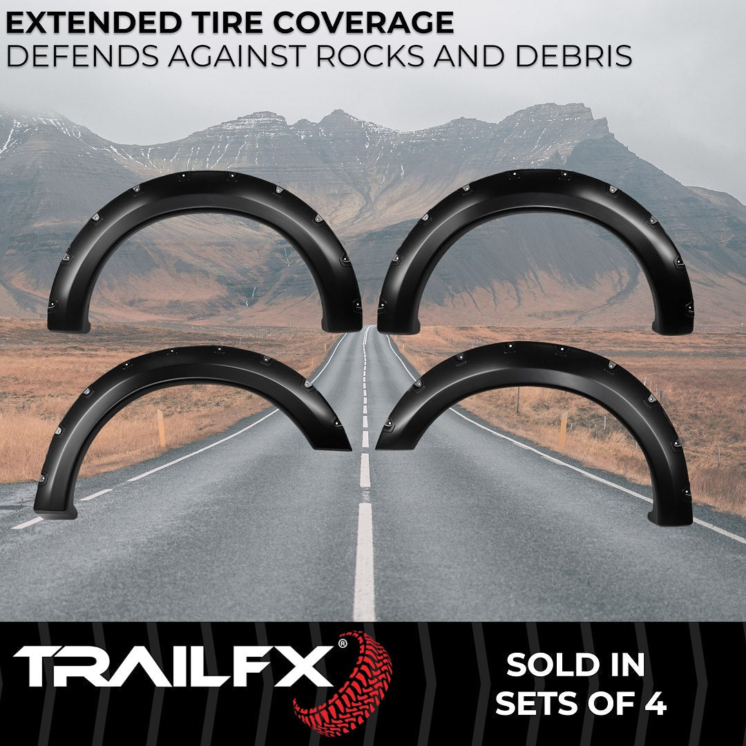 TrailFX Pocket Style Fender Flares for Ford F150 (TFF3001S)