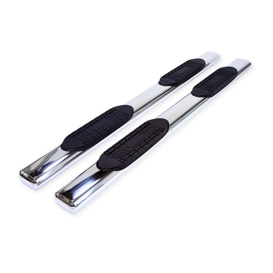 TrailFX 6" Oval Straight Step Bar For Ford F150-350 Crew- Stainless (A8223S)