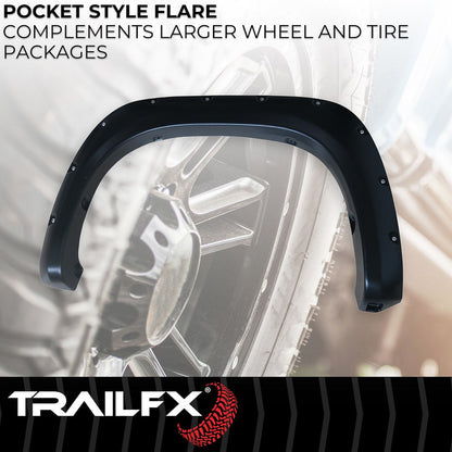 TrailFX Pocket Style Fender Flares For Toyota Tundra (TFT3001S)