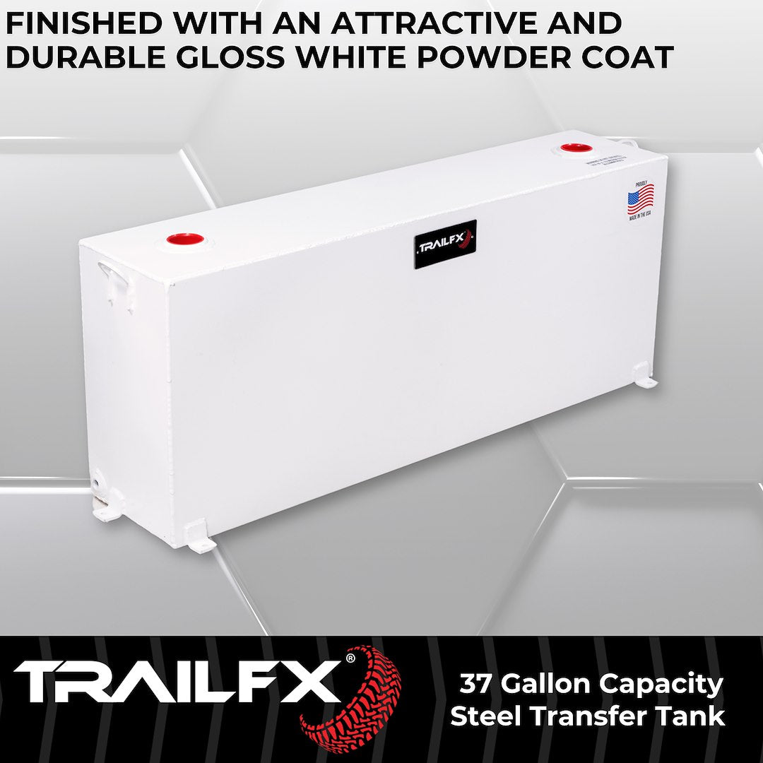 TrailFX 37 Gallon Steel Liquid Transfer Rectangle Tank-Matte Black (21040SB)