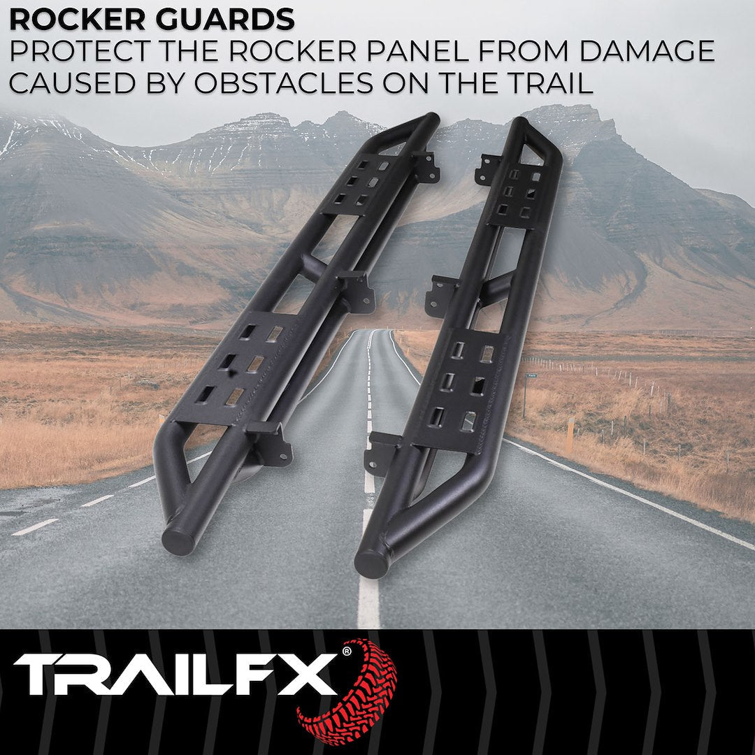 TrailFX Rocker Guards for Ford Bronco 4 Door (BR011T)
