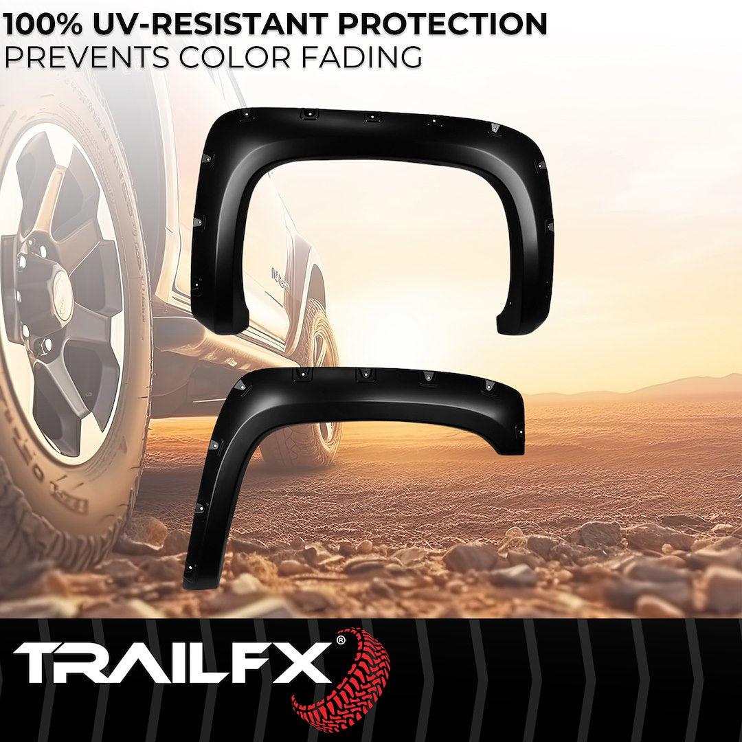 TrailFX Pocket Style Fender Flares For Chevrolet Silverado 1500-3500 (TFC3001S)