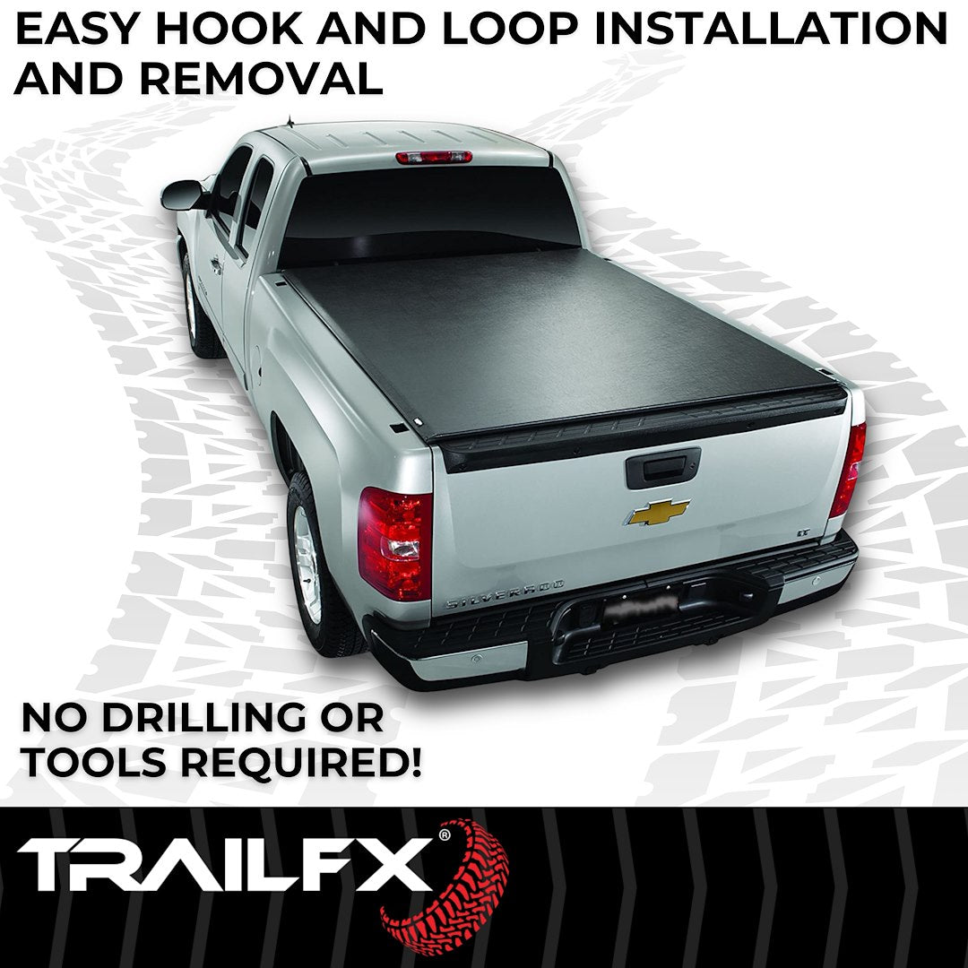 TrailFX Soft Rolling Tonneau Cover For GM Silverado/Sierra 1500 8' (TFX1215)