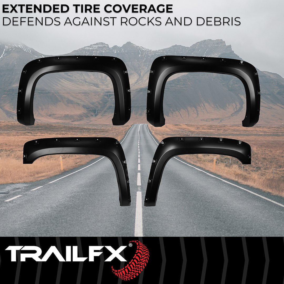 TrailFX Pocket Style Fender Flares For Chevrolet Silverado 1500-3500 (TFC3001S)