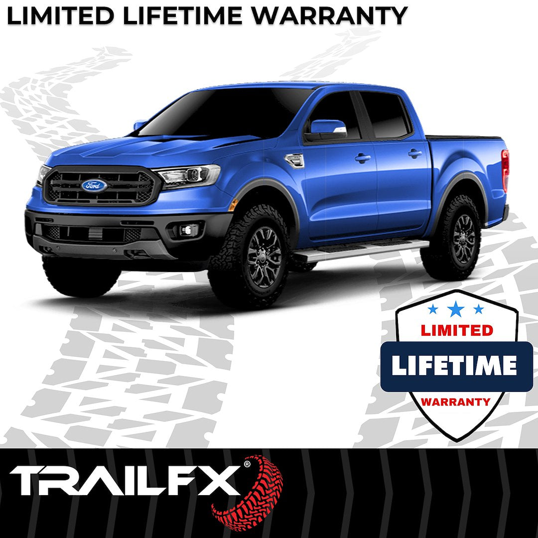 TrailFX T4 Trapezoid Step Bar For Ford Ranger Crew-Stainless (A4020S)