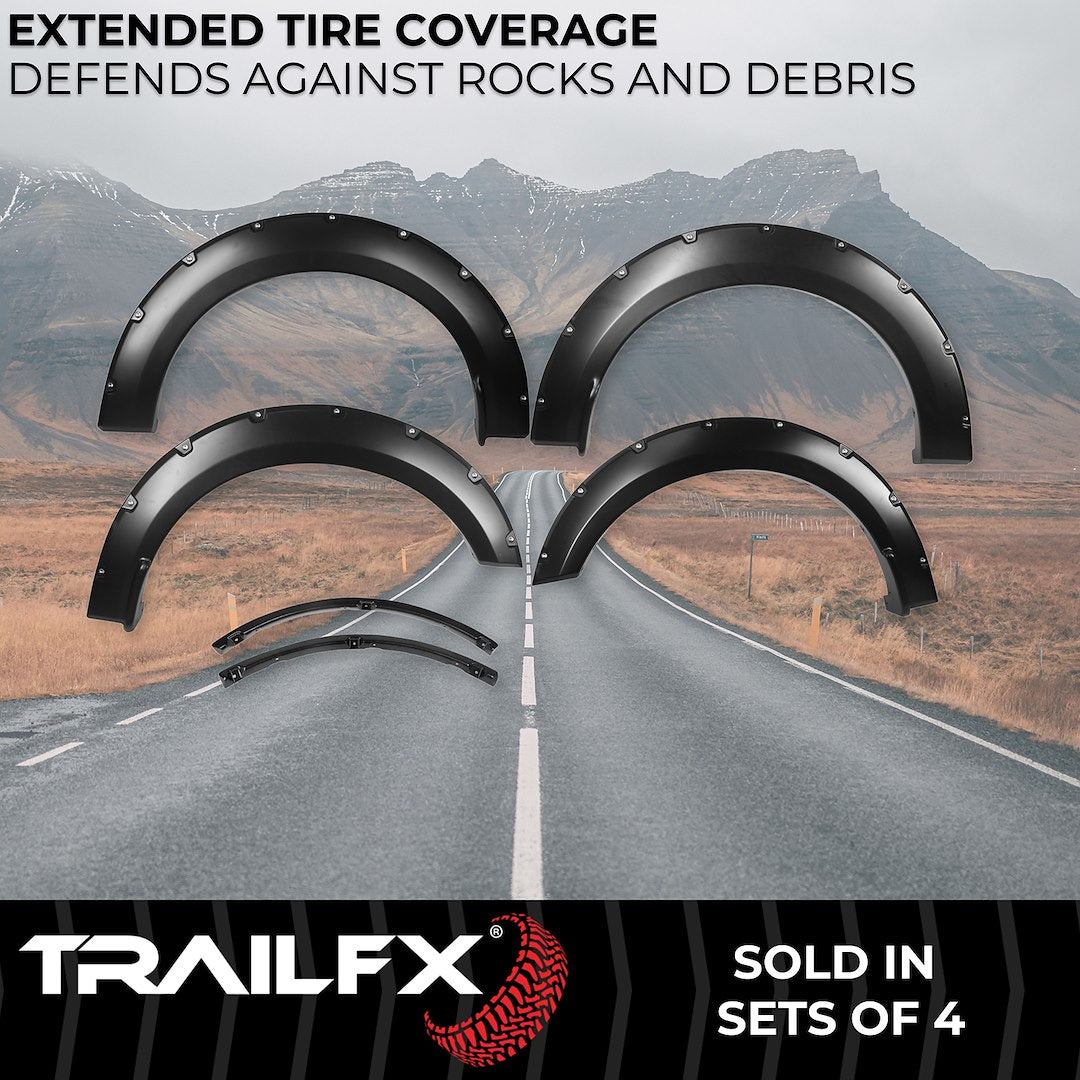 TrailFX Pocket Style Fender Flares for Ford F150 (TFF3006S)