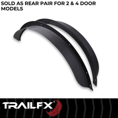 TrailFX Rear Flat Fender Flares For Ford Bronco 4 Door (BR006T)