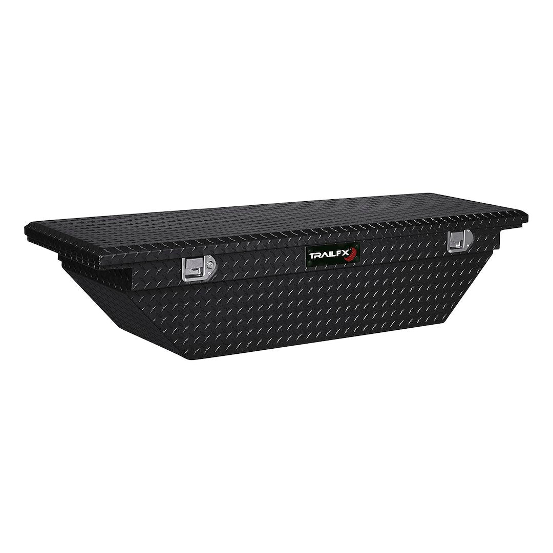 TrailFX 69 Inch Aluminum Low Profile Single Lid Crossover Toolbox- Gloss Black (120702)