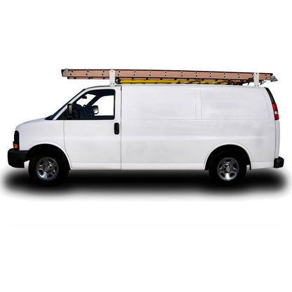 TrailFX Universal Van Ladder Rack 2 Bar Rain Gutter Mount (FCLR004W)