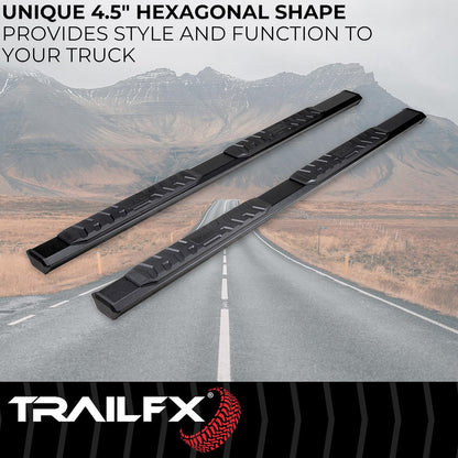 TrailFX A4 Step Bars For GM Silverado/Sierra Crew Cab (AL4006B)
