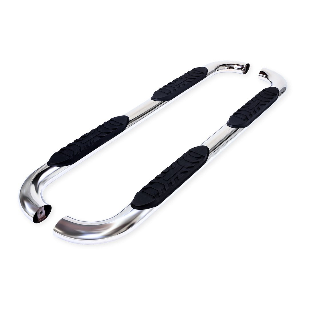 TrailFX 4" Oval Bent Step Bar For GM Colorado/Canyon Crew- Stainless (A1001S)
