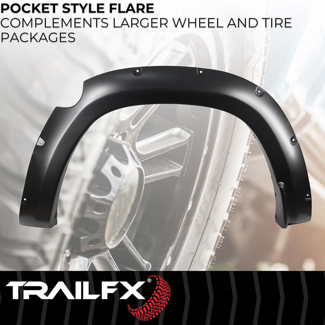 TrailFX Pocket Style Fender Flares for Ram 1500 (TFD3005S)