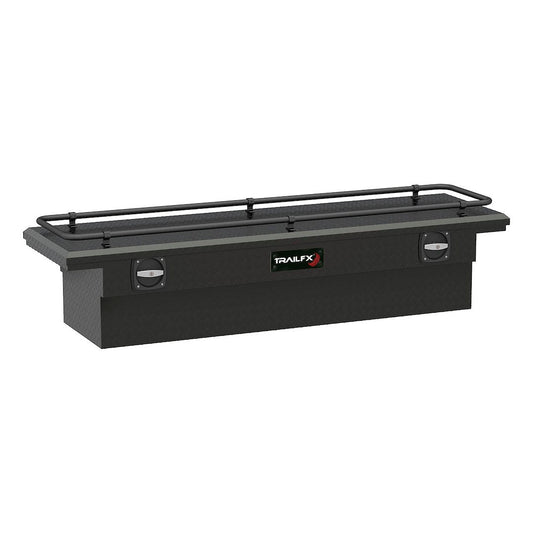 TrailFX 69 Inch Aluminum Trail Lock® Crossover Toolbox with Rail- Matte Black (120693CR)